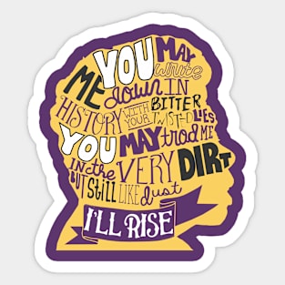 Literary Marvels-Maya Angelou Sticker